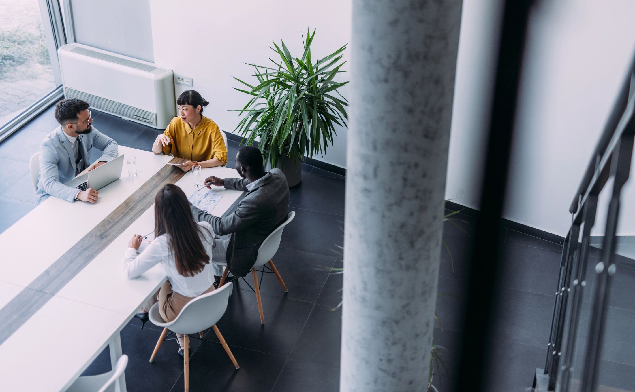 Business team collaborating in a meeting
